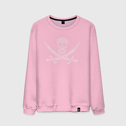 Свитшот хлопковый мужской Pirate, цвет: светло-розовый