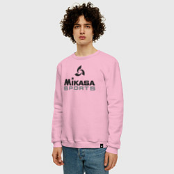 Свитшот хлопковый мужской MIKASA SPORTS, цвет: светло-розовый — фото 2