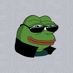 Свитшот хлопковый мужской Pepe в очках EZ, цвет: меланж — фото 2