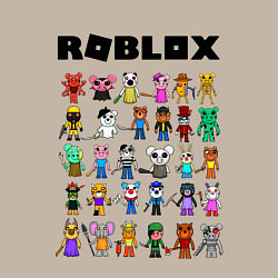 Свитшот хлопковый мужской ROBLOX PIGGY, цвет: миндальный — фото 2