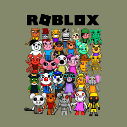 Свитшот хлопковый мужской ROBLOX PIGGY, цвет: авокадо — фото 2