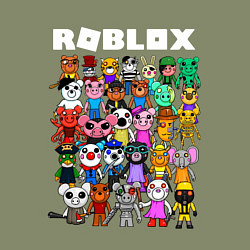 Свитшот хлопковый мужской ROBLOX PIGGY, цвет: авокадо — фото 2