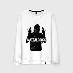 Свитшот хлопковый мужской Watch dogs 2 Z, цвет: белый