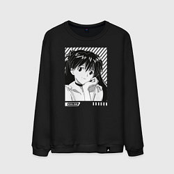 Свитшот хлопковый мужской Аска ева 02, цвет: черный