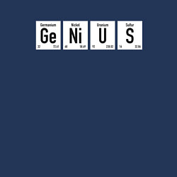 Свитшот хлопковый мужской GENIUS, цвет: тёмно-синий — фото 2