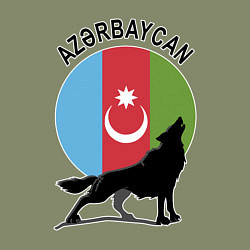 Свитшот хлопковый мужской Азербайджан, цвет: авокадо — фото 2