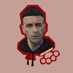 Свитшот хлопковый мужской Голяк Brassic Винни Онил, цвет: пыльно-розовый — фото 2