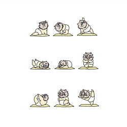 Свитшот хлопковый мужской ЙОГА ОТ ИНОСКЕ, цвет: белый — фото 2