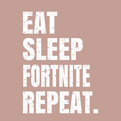 Свитшот хлопковый мужской EAT SLEEP FORTNITE REPEAT, цвет: пыльно-розовый — фото 2