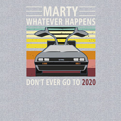 Свитшот хлопковый мужской Back to the Future, цвет: меланж — фото 2