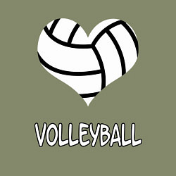 Свитшот хлопковый мужской ВОЛЕЙБОЛ, цвет: авокадо — фото 2