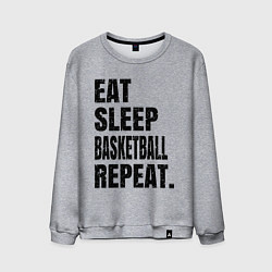 Мужской свитшот EAT SLEEP BASKETBALL REPEAT