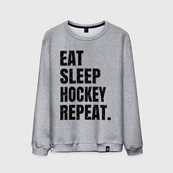 Мужской свитшот EAT SLEEP HOCKEY REPEAT