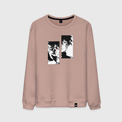 Свитшот хлопковый мужской Черный клевер, цвет: пыльно-розовый