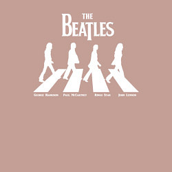 Свитшот хлопковый мужской The Beatles, цвет: пыльно-розовый — фото 2