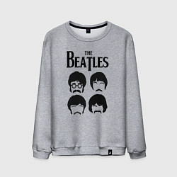 Свитшот хлопковый мужской The Beatles Liverpool Four, цвет: меланж