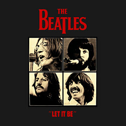 Свитшот хлопковый мужской The Beatles LET IT BE, цвет: черный — фото 2