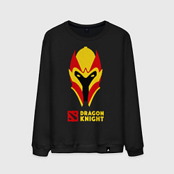 Свитшот хлопковый мужской Dota 2: Dragon Knight, цвет: черный