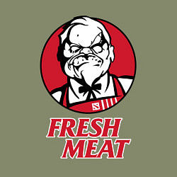 Свитшот хлопковый мужской Pudge Dota Fresh Meat Пудж, цвет: авокадо — фото 2