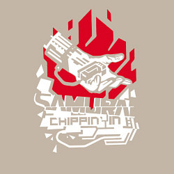 Свитшот хлопковый мужской Cyberpunk 2077 SAMURAI, цвет: миндальный — фото 2