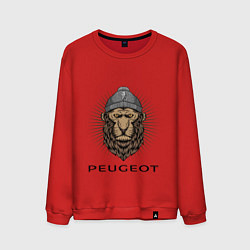 Свитшот хлопковый мужской Peugeot Пежо Z, цвет: красный