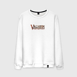 Свитшот хлопковый мужской Valheim Валхейм, цвет: белый
