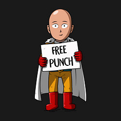 Свитшот хлопковый мужской One-Punch Man, цвет: черный — фото 2