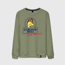 Свитшот хлопковый мужской CLUCKIN BELL GTA, цвет: авокадо