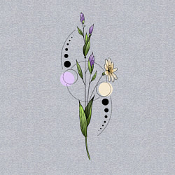 Свитшот хлопковый мужской Flo, цвет: меланж — фото 2