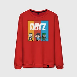 Свитшот хлопковый мужской DayZ ДэйЗи, цвет: красный