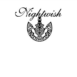 Свитшот хлопковый мужской Nightwish Logo Найтвиш Z, цвет: белый — фото 2