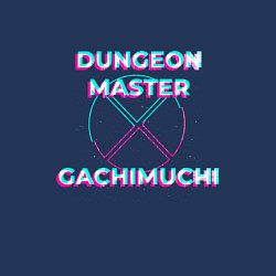 Свитшот хлопковый мужской Гачи Dungeon Master Glitch, цвет: тёмно-синий — фото 2