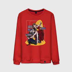 Свитшот хлопковый мужской Stand by me, stand by you, цвет: красный