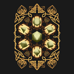 Свитшот хлопковый мужской DnD Dices: Celtic Motifs, цвет: черный — фото 2