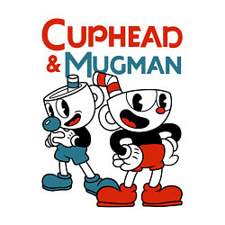 Свитшот хлопковый мужской Cuphead & Mugman, цвет: белый — фото 2