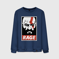 Свитшот хлопковый мужской RAGE GOW, цвет: тёмно-синий