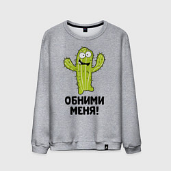 Мужской свитшот Кактус обнимашки