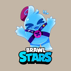 Свитшот хлопковый мужской Сквик Squeak Brawl Stars, цвет: миндальный — фото 2