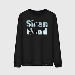 Свитшот хлопковый мужской Siren Head Сиреноголовый, цвет: черный