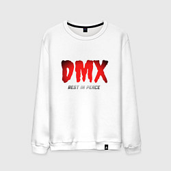 Свитшот хлопковый мужской DMX - Rest In Peace, цвет: белый