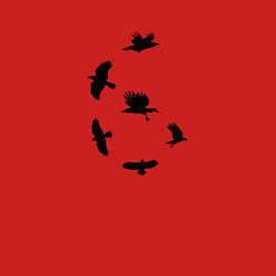 Свитшот хлопковый мужской Six of Crows Тень и Кость, цвет: красный — фото 2