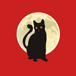 Свитшот хлопковый мужской Moon Cat, цвет: красный — фото 2