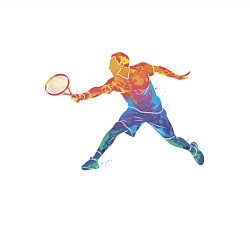 Свитшот хлопковый мужской Tennis player - man, цвет: белый — фото 2