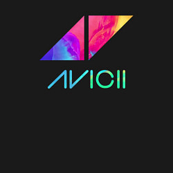 Свитшот хлопковый мужской AVICII RAIBOW, цвет: черный — фото 2