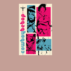 Свитшот хлопковый мужской Cowboy Bebop, цвет: пыльно-розовый — фото 2