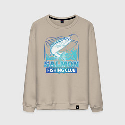 Свитшот хлопковый мужской Salmon, цвет: миндальный
