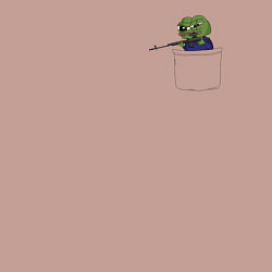 Свитшот хлопковый мужской Pepe sniper, цвет: пыльно-розовый — фото 2