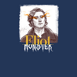 Свитшот хлопковый мужской Eliot Monster, цвет: тёмно-синий — фото 2