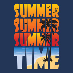 Свитшот хлопковый мужской SUMMER TIME, цвет: тёмно-синий — фото 2