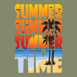 Свитшот хлопковый мужской SUMMER TIME, цвет: авокадо — фото 2